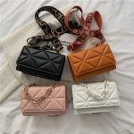 Luxury chain crossbody lather ladies shoulder bag